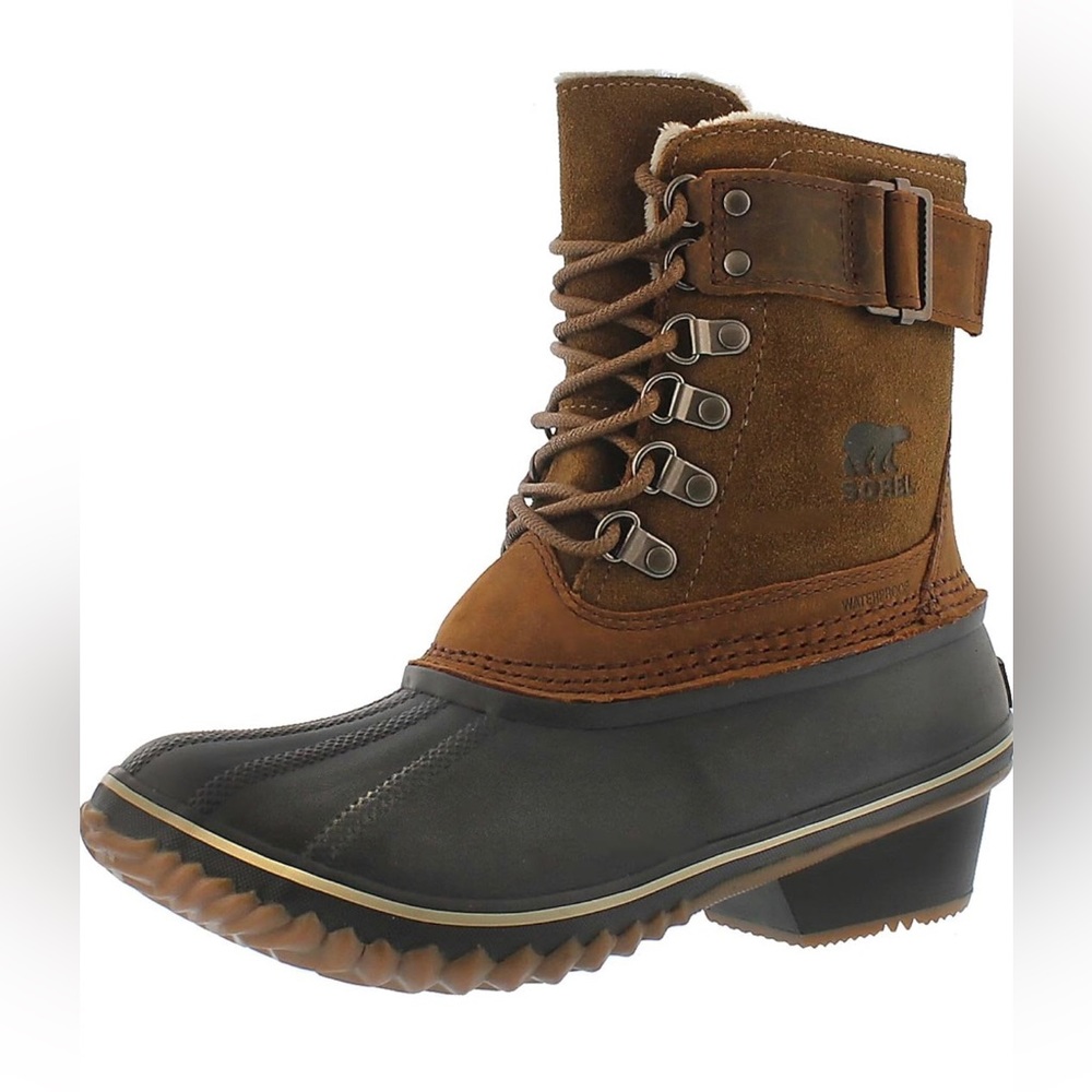 Sorel Black and Brown Winter Boots. Size 6.5